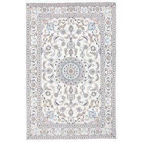 Tappeto Nain Kashmar Persia Crema Blu 194x292 cm