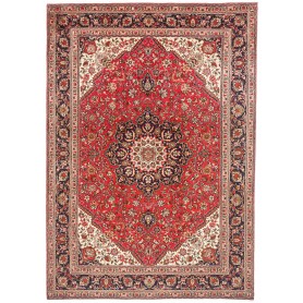Tappeto Tabriz Persia Rosso Blu Scuro 207x293 cm