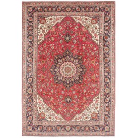 Tappeto Tabriz Persia Rosso Corallo Blu Navy 200x297 cm