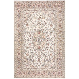 Tappeto Kashan Persia Avorio Bordeaux 198x306 cm