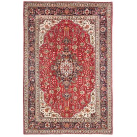 Tappeto Tabriz Persia Rosso Blu Notte 200x302 cm