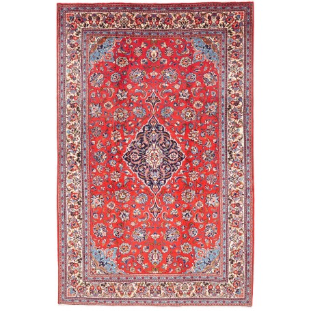 Tappeto Sarough Persia Rosso Blu Scuro 202x313 cm