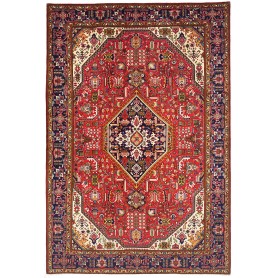 Tappeto Tabriz Persia Rosso Blu Navy 205x303 cm