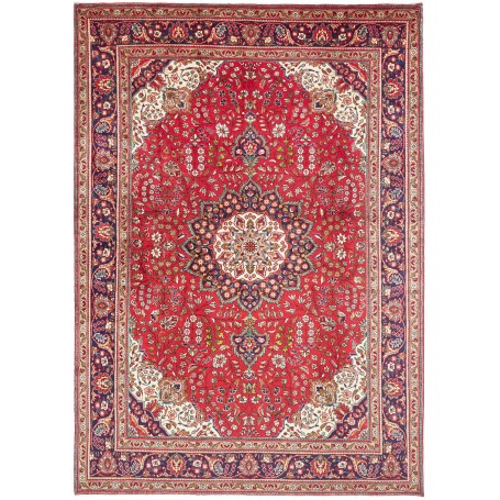 Tappeto Tabriz Persia Rosso Blu Scuro 230x328 cm