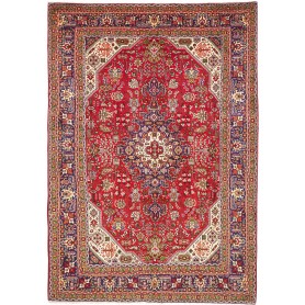 Tappeto Tabriz Persia Rosso Blu 202x290 cm