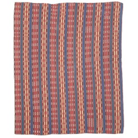 Tappeto Kilim Vintage Persia Terracotta Blu Cobalto 139x169