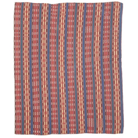 Tappeto Kilim Vintage Persia Terracotta Blu Cobalto 139x169
