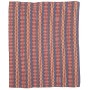 Tappeto Kilim Vintage Persia Terracotta Blu Cobalto 139x169