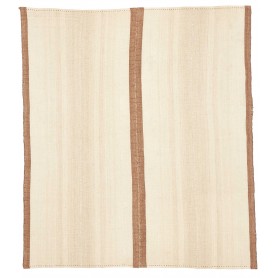 Tappeto Kilim Vintage Persia Crema Marrone Caldo 134x154 cm