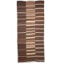 Tappeto Kilim Vintage Persia Marrone Beige 195x446 cm