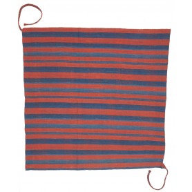 Tappeto Kilim Vintage Persia Rosso Terracotta Blu Indaco 170