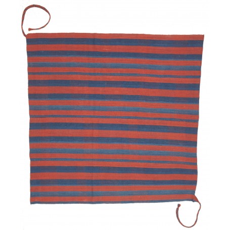 Tappeto Kilim Vintage Persia Rosso Terracotta Blu Indaco 170
