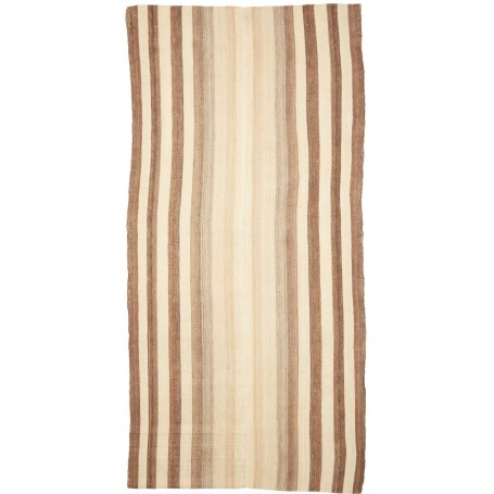 Tappeto Kilim Vintage Persia Crema Marrone 145x305 cm
