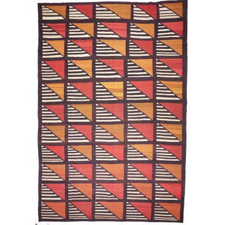 Tappeto Kilim Vintage Persia Arancione Rosso 301x446 cm