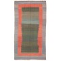 Tappeto Kilim Vintage Persia Blu-grigio Terracotta 121x241 c