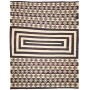 Tappeto Kilim Vintage Persia Marrone Scuro Crema 333x430 cm