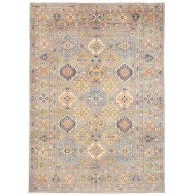 Tappeto Kazak Afghanistan Grigio-blu Tenue Blu 171x240 cm