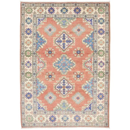 Tappeto Kazak Co Afgahnistan Terracotta Blu 104x146 cm