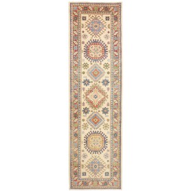 Tappeto Kazak Co Afgahnistan Beige Crema Multicolore 81x294