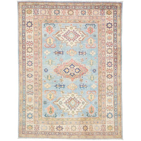 Tappeto Kazak Co Afgahnistan Azzurro Chiaro Dominante Con Ac