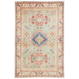 Tappeto Kazak Co Afgahnistan Verde Salvia Rosso 120x184 cm