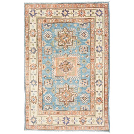 Tappeto Kazak Co Afgahnistan Blu Turchese Terracotta 118x178