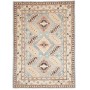 Tappeto Kazak Co Afgahnistan Azzurro Cielo Beige E Terracott