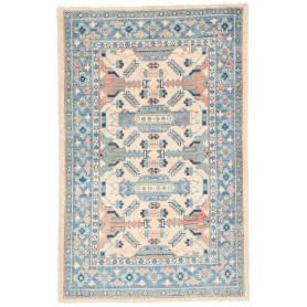 Tappeto Kazak Co Afgahnistan Blu Avorio 80x126 cm