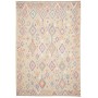 Tappeto Killim Afgahnistan Beige Chiaro Con Accenti Pastello