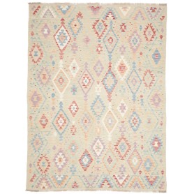Tappeto Killim Afgahnistan Beige Con Accenti Pastello 178x24