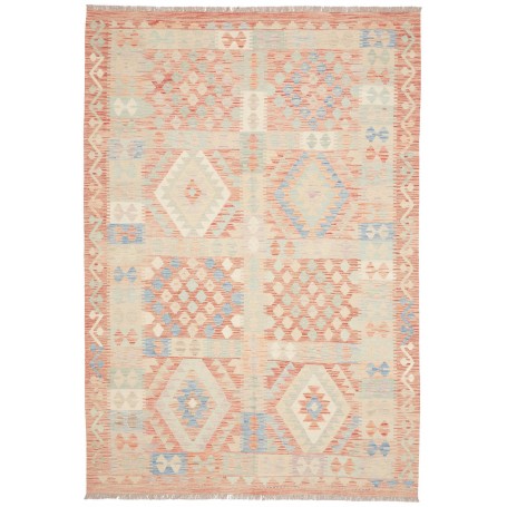 Tappeto Killim Afgahnistan Terracotta Azzurro 171x250 cm