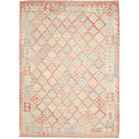 Tappeto Killim Afgahnistan Crema Corallo 183x246 cm