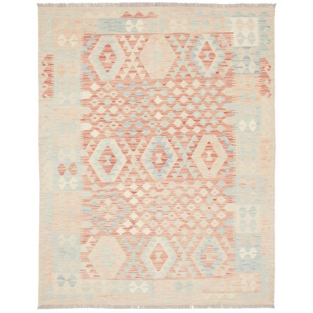 Tappeto Killim Afgahnistan Bianco Sporco Terracotta 148x192