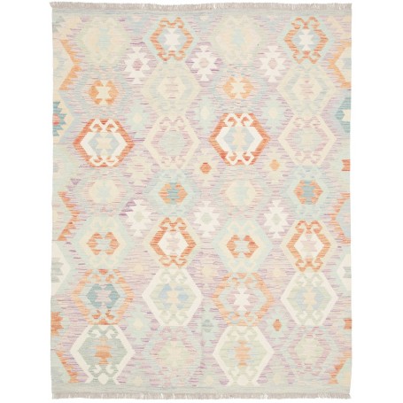 Tappeto Killim Afgahnistan Lavanda Azzurro Pastello 150x197