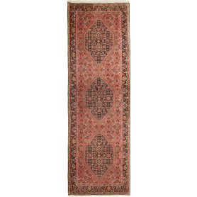 Bidjar Persia Floreale Rosso Nero 66x208 Cm
