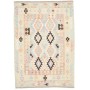 Tappeto Killim Afgahnistan Avorio Pastello blu 130x181 cm
