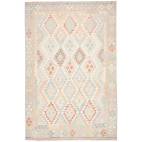 Tappeto Killim Afgahnistan Crema Corallo 199x291 cm