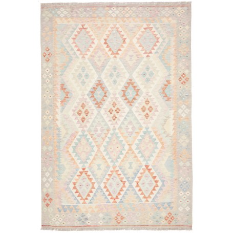 Tappeto Killim Afgahnistan Crema Corallo 199x291 cm