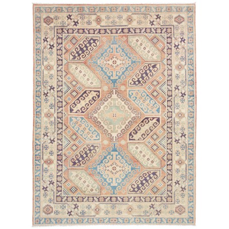 Tappeto Kazak Co Afgahnistan Terracotta Blu 153x210 cm