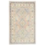 Tappeto Kazak Co Afgahnistan Grigio Lavanda Blu E Crema 98x1