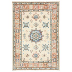 Tappeto Kazak Co Afgahnistan Crema Blu 100x144 cm