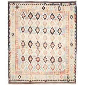Tappeto Killim Afgahnistan Beige Crema Terracotta 255x304 cm