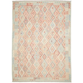 Tappeto Killim Afgahnistan Multicolore Pastello azzurro Terr