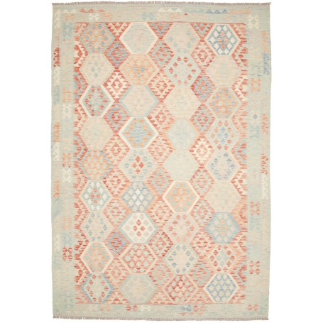 Tappeto Killim Afgahnistan Blu Tenue Terracotta 240x348 cm