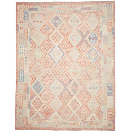 Tappeto Killim Afgahnistan Terracotta Azzurro 318x392 cm