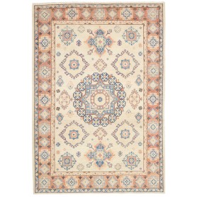 Tappeto Kazak Co Afgahnistan Crema Terracotta E Blu 168x244