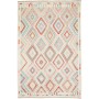 Tappeto Kilim Afghanistan Bianco Sporco Azzurro Cielo 204x30