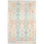 Tappeto Kilim Afghanistan Turchese Chiaro Pesca 204x298 cm