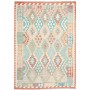 Tappeto Kilim Afghanistan Azzurro Corallo 179x248 cm