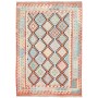 Tappeto Kilim Afghanistan Azzurro Terracotta 143x201 cm